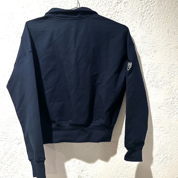 NWT Navy Pullover Sweatshirt with Tennis Embroidery - Picture 7 of 7